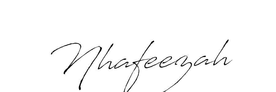 Create a beautiful signature design for name Nhafeezah. With this signature (Antro_Vectra) fonts, you can make a handwritten signature for free. Nhafeezah signature style 6 images and pictures png