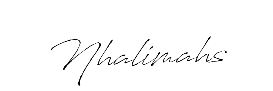 The best way (Antro_Vectra) to make a short signature is to pick only two or three words in your name. The name Nhalimahs include a total of six letters. For converting this name. Nhalimahs signature style 6 images and pictures png