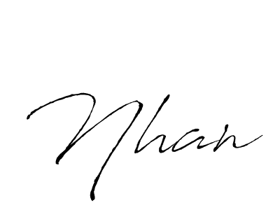 How to make Nhan name signature. Use Antro_Vectra style for creating short signs online. This is the latest handwritten sign. Nhan signature style 6 images and pictures png