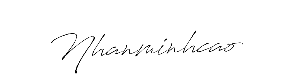 Make a beautiful signature design for name Nhanminhcao. With this signature (Antro_Vectra) style, you can create a handwritten signature for free. Nhanminhcao signature style 6 images and pictures png