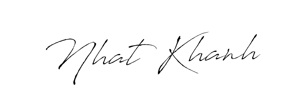 Make a beautiful signature design for name Nhat Khanh. Use this online signature maker to create a handwritten signature for free. Nhat Khanh signature style 6 images and pictures png