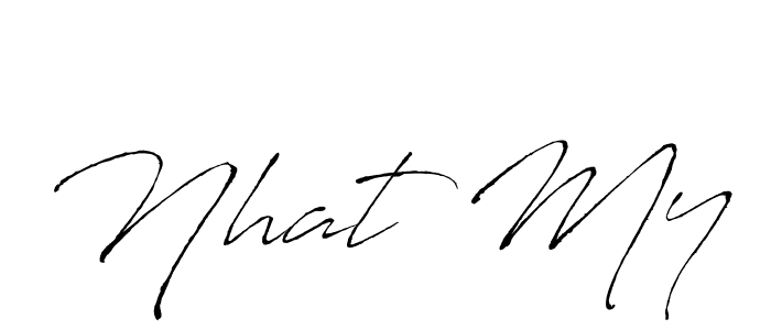 Nhat My stylish signature style. Best Handwritten Sign (Antro_Vectra) for my name. Handwritten Signature Collection Ideas for my name Nhat My. Nhat My signature style 6 images and pictures png