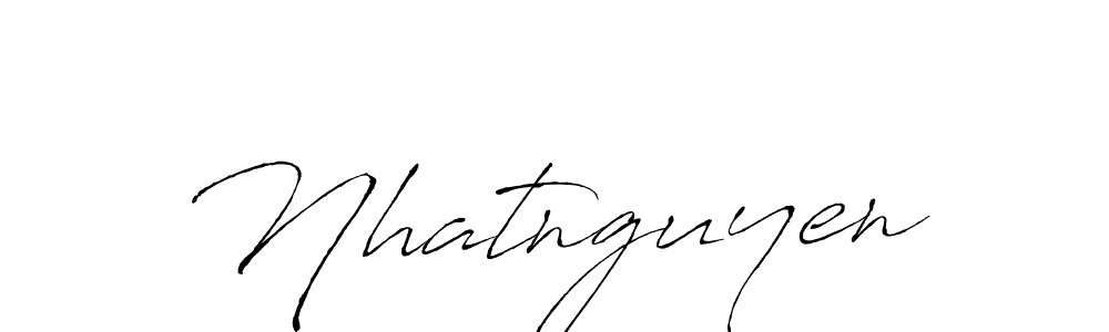 How to make Nhatnguyen name signature. Use Antro_Vectra style for creating short signs online. This is the latest handwritten sign. Nhatnguyen signature style 6 images and pictures png