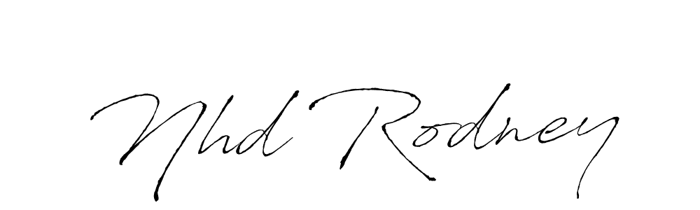 Similarly Antro_Vectra is the best handwritten signature design. Signature creator online .You can use it as an online autograph creator for name Nhd Rodney. Nhd Rodney signature style 6 images and pictures png