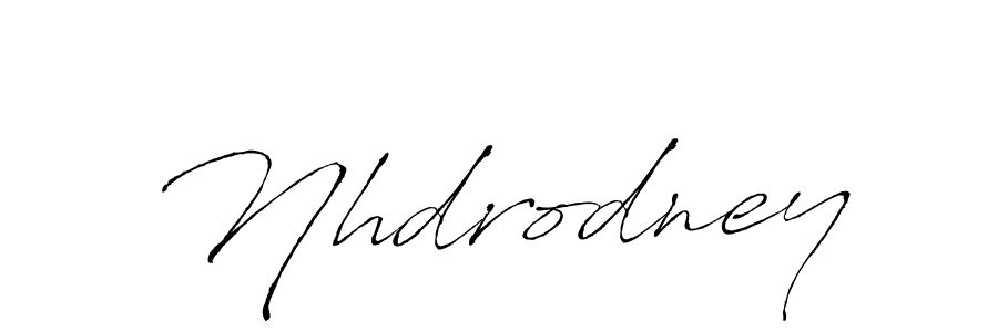 Make a beautiful signature design for name Nhdrodney. With this signature (Antro_Vectra) style, you can create a handwritten signature for free. Nhdrodney signature style 6 images and pictures png
