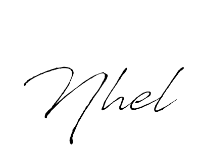 Similarly Antro_Vectra is the best handwritten signature design. Signature creator online .You can use it as an online autograph creator for name Nhel. Nhel signature style 6 images and pictures png