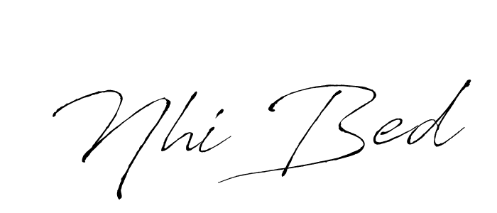 See photos of Nhi Bed official signature by Spectra . Check more albums & portfolios. Read reviews & check more about Antro_Vectra font. Nhi Bed signature style 6 images and pictures png