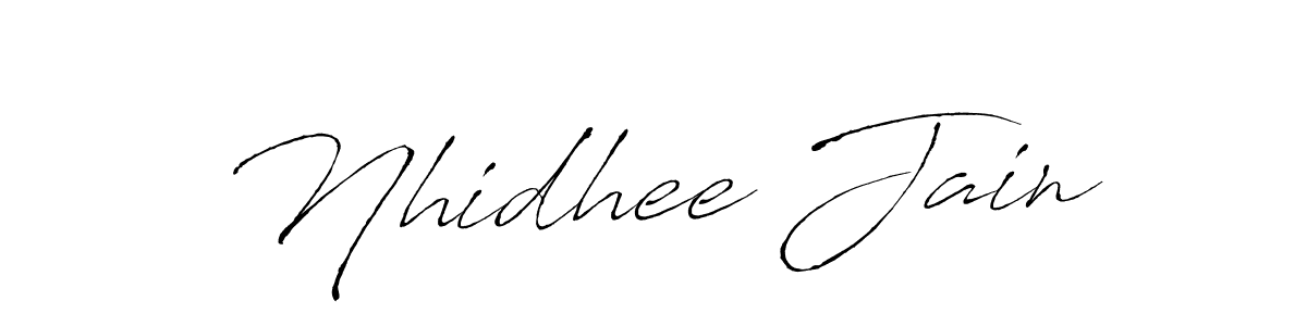 Similarly Antro_Vectra is the best handwritten signature design. Signature creator online .You can use it as an online autograph creator for name Nhidhee Jain. Nhidhee Jain signature style 6 images and pictures png