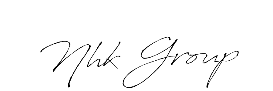 Design your own signature with our free online signature maker. With this signature software, you can create a handwritten (Antro_Vectra) signature for name Nhk Group. Nhk Group signature style 6 images and pictures png