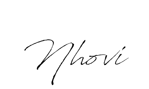 You should practise on your own different ways (Antro_Vectra) to write your name (Nhovi) in signature. don't let someone else do it for you. Nhovi signature style 6 images and pictures png