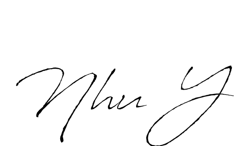 Similarly Antro_Vectra is the best handwritten signature design. Signature creator online .You can use it as an online autograph creator for name Nhu Y. Nhu Y signature style 6 images and pictures png