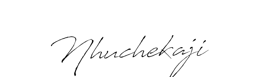 Create a beautiful signature design for name Nhuchekaji. With this signature (Antro_Vectra) fonts, you can make a handwritten signature for free. Nhuchekaji signature style 6 images and pictures png