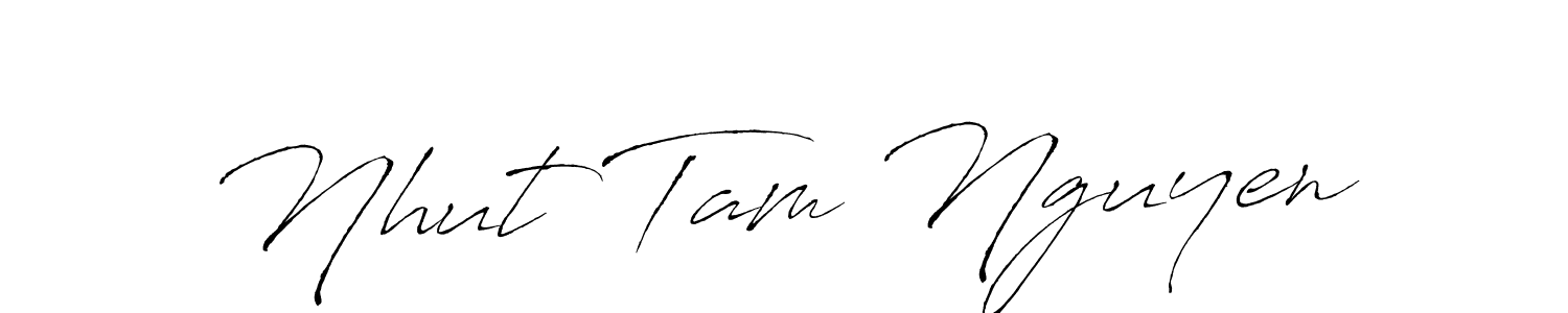 This is the best signature style for the Nhut Tam Nguyen name. Also you like these signature font (Antro_Vectra). Mix name signature. Nhut Tam Nguyen signature style 6 images and pictures png