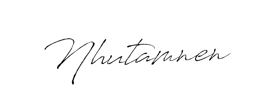 Design your own signature with our free online signature maker. With this signature software, you can create a handwritten (Antro_Vectra) signature for name Nhutamnen. Nhutamnen signature style 6 images and pictures png