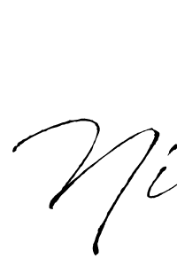 Ni stylish signature style. Best Handwritten Sign (Antro_Vectra) for my name. Handwritten Signature Collection Ideas for my name Ni. Ni signature style 6 images and pictures png