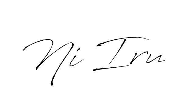 How to make Ni Iru signature? Antro_Vectra is a professional autograph style. Create handwritten signature for Ni Iru name. Ni Iru signature style 6 images and pictures png