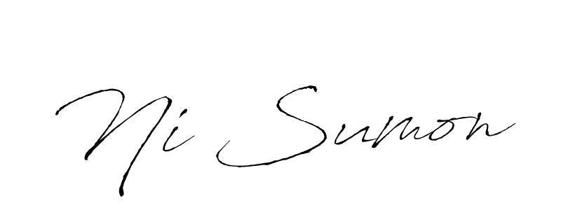 Once you've used our free online signature maker to create your best signature Antro_Vectra style, it's time to enjoy all of the benefits that Ni Sumon name signing documents. Ni Sumon signature style 6 images and pictures png