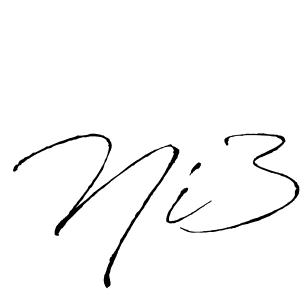 Also we have Ni3 name is the best signature style. Create professional handwritten signature collection using Antro_Vectra autograph style. Ni3 signature style 6 images and pictures png