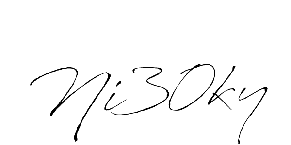 It looks lik you need a new signature style for name Ni30ky. Design unique handwritten (Antro_Vectra) signature with our free signature maker in just a few clicks. Ni30ky signature style 6 images and pictures png