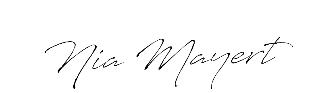 Create a beautiful signature design for name Nia Mayert. With this signature (Antro_Vectra) fonts, you can make a handwritten signature for free. Nia Mayert signature style 6 images and pictures png