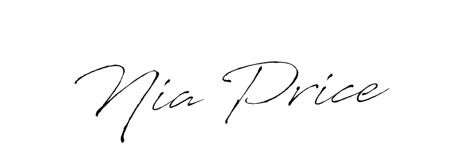 Create a beautiful signature design for name Nia Price. With this signature (Antro_Vectra) fonts, you can make a handwritten signature for free. Nia Price signature style 6 images and pictures png