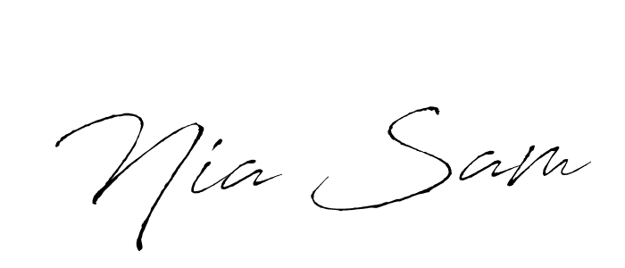 This is the best signature style for the Nia Sam name. Also you like these signature font (Antro_Vectra). Mix name signature. Nia Sam signature style 6 images and pictures png