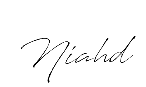 Antro_Vectra is a professional signature style that is perfect for those who want to add a touch of class to their signature. It is also a great choice for those who want to make their signature more unique. Get Niahd name to fancy signature for free. Niahd signature style 6 images and pictures png