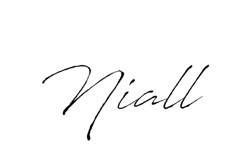 Make a beautiful signature design for name Niall. With this signature (Antro_Vectra) style, you can create a handwritten signature for free. Niall signature style 6 images and pictures png