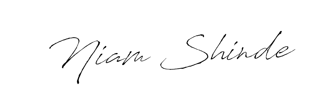 You should practise on your own different ways (Antro_Vectra) to write your name (Niam Shinde) in signature. don't let someone else do it for you. Niam Shinde signature style 6 images and pictures png