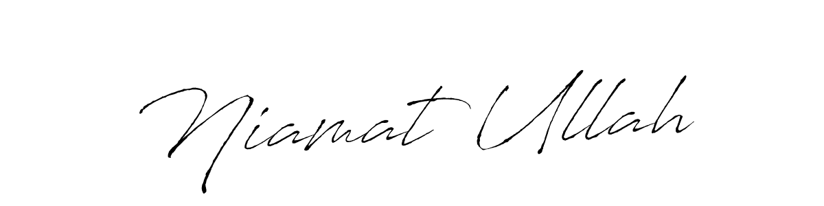 This is the best signature style for the Niamat Ullah name. Also you like these signature font (Antro_Vectra). Mix name signature. Niamat Ullah signature style 6 images and pictures png