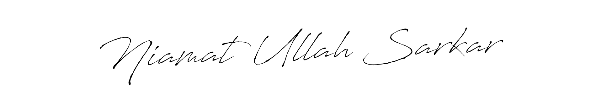 if you are searching for the best signature style for your name Niamat Ullah Sarkar. so please give up your signature search. here we have designed multiple signature styles  using Antro_Vectra. Niamat Ullah Sarkar signature style 6 images and pictures png