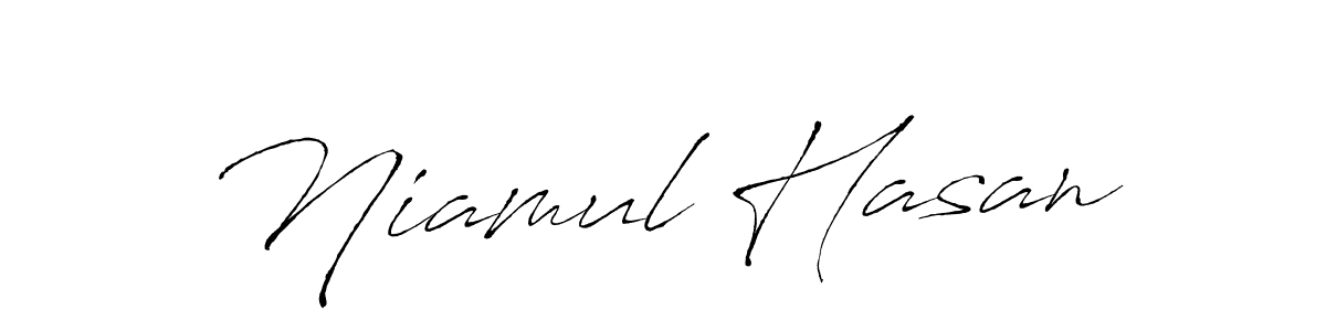 Create a beautiful signature design for name Niamul Hasan. With this signature (Antro_Vectra) fonts, you can make a handwritten signature for free. Niamul Hasan signature style 6 images and pictures png