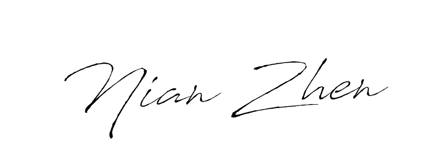 Similarly Antro_Vectra is the best handwritten signature design. Signature creator online .You can use it as an online autograph creator for name Nian Zhen. Nian Zhen signature style 6 images and pictures png