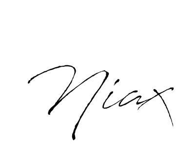 Make a beautiful signature design for name Niax. With this signature (Antro_Vectra) style, you can create a handwritten signature for free. Niax signature style 6 images and pictures png