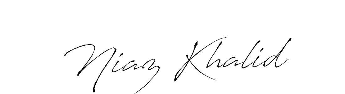 Make a beautiful signature design for name Niaz Khalid. With this signature (Antro_Vectra) style, you can create a handwritten signature for free. Niaz Khalid signature style 6 images and pictures png