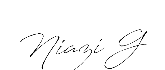 Use a signature maker to create a handwritten signature online. With this signature software, you can design (Antro_Vectra) your own signature for name Niazi G. Niazi G signature style 6 images and pictures png
