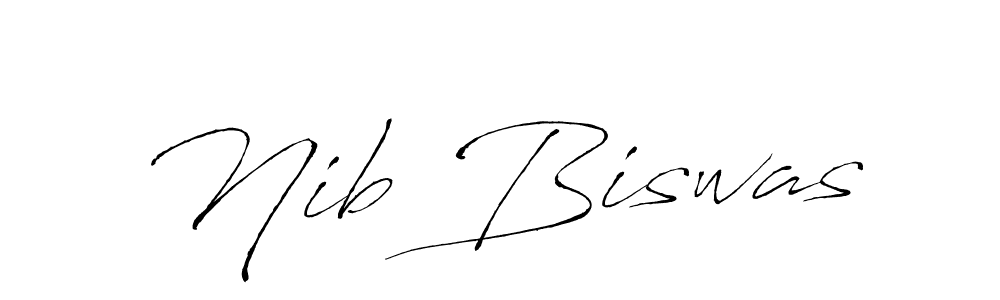 How to make Nib Biswas signature? Antro_Vectra is a professional autograph style. Create handwritten signature for Nib Biswas name. Nib Biswas signature style 6 images and pictures png