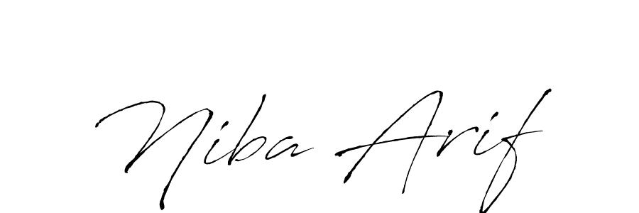 Use a signature maker to create a handwritten signature online. With this signature software, you can design (Antro_Vectra) your own signature for name Niba Arif. Niba Arif signature style 6 images and pictures png