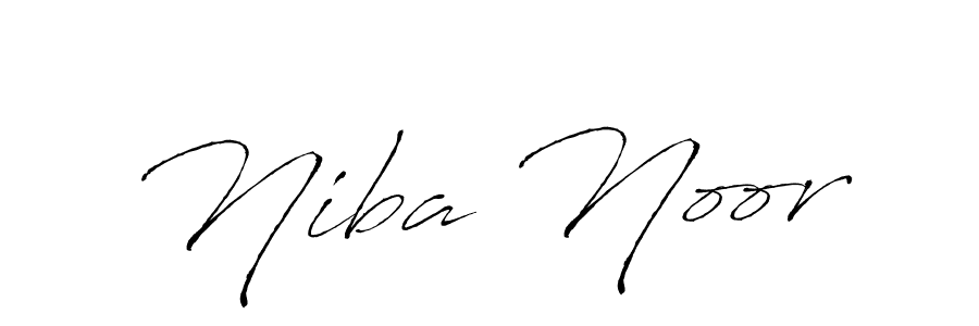 Design your own signature with our free online signature maker. With this signature software, you can create a handwritten (Antro_Vectra) signature for name Niba Noor. Niba Noor signature style 6 images and pictures png