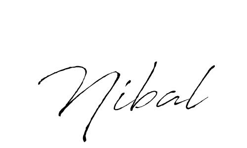 Nibal stylish signature style. Best Handwritten Sign (Antro_Vectra) for my name. Handwritten Signature Collection Ideas for my name Nibal. Nibal signature style 6 images and pictures png