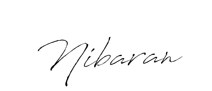 Design your own signature with our free online signature maker. With this signature software, you can create a handwritten (Antro_Vectra) signature for name Nibaran. Nibaran signature style 6 images and pictures png