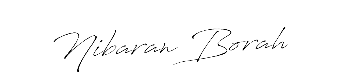 Make a beautiful signature design for name Nibaran Borah. With this signature (Antro_Vectra) style, you can create a handwritten signature for free. Nibaran Borah signature style 6 images and pictures png