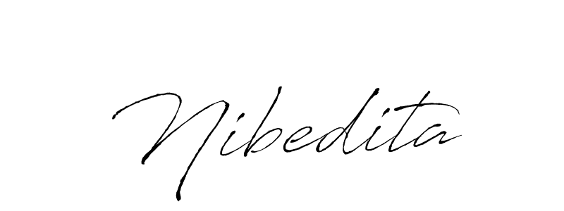 How to make Nibedita signature? Antro_Vectra is a professional autograph style. Create handwritten signature for Nibedita name. Nibedita signature style 6 images and pictures png