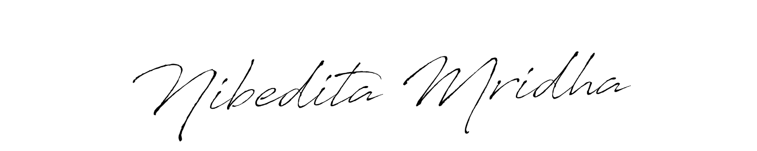 How to make Nibedita Mridha name signature. Use Antro_Vectra style for creating short signs online. This is the latest handwritten sign. Nibedita Mridha signature style 6 images and pictures png