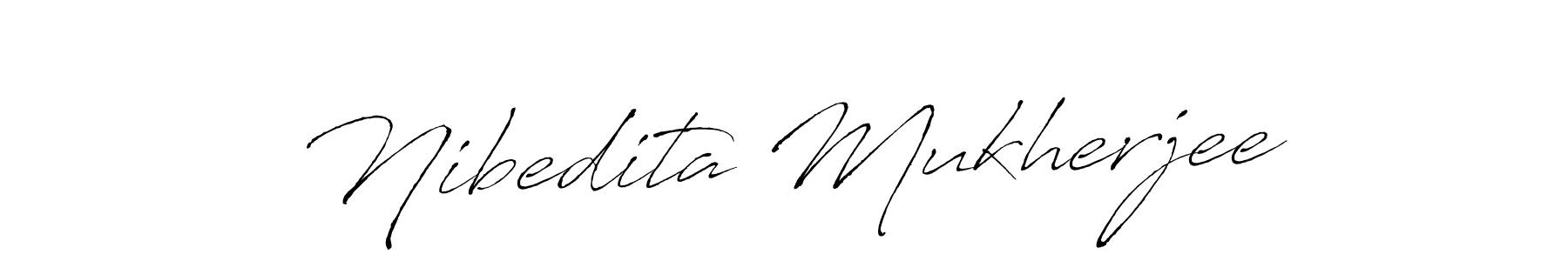 Create a beautiful signature design for name Nibedita Mukherjee. With this signature (Antro_Vectra) fonts, you can make a handwritten signature for free. Nibedita Mukherjee signature style 6 images and pictures png