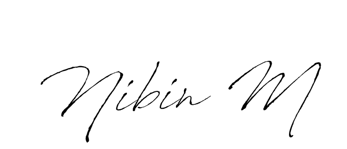 Here are the top 10 professional signature styles for the name Nibin M. These are the best autograph styles you can use for your name. Nibin M signature style 6 images and pictures png