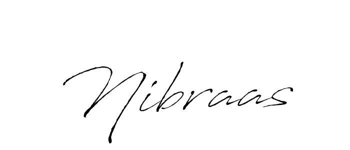 Design your own signature with our free online signature maker. With this signature software, you can create a handwritten (Antro_Vectra) signature for name Nibraas. Nibraas signature style 6 images and pictures png