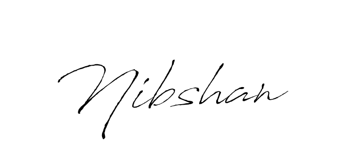 How to make Nibshan signature? Antro_Vectra is a professional autograph style. Create handwritten signature for Nibshan name. Nibshan signature style 6 images and pictures png