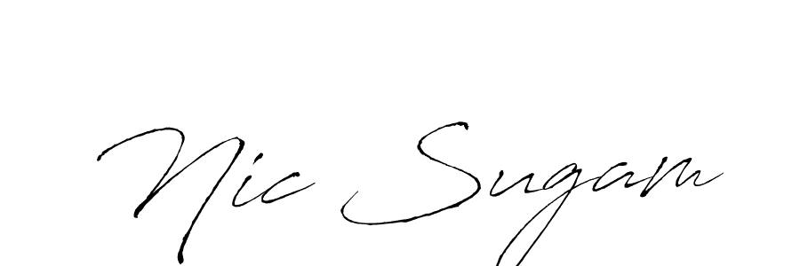See photos of Nic Sugam official signature by Spectra . Check more albums & portfolios. Read reviews & check more about Antro_Vectra font. Nic Sugam signature style 6 images and pictures png