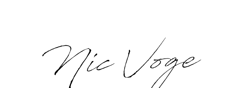 How to make Nic Voge signature? Antro_Vectra is a professional autograph style. Create handwritten signature for Nic Voge name. Nic Voge signature style 6 images and pictures png